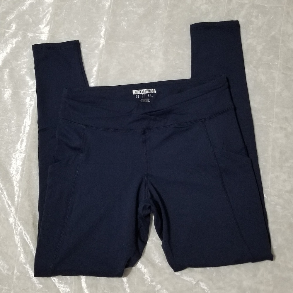 Forever 21 Dark Blue Full Length Leggings